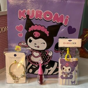 Kuromi Gift Bag Set NWT